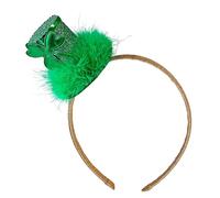 WIDMANN 01974 - Serre-tête mini cylindre Saint Patrick, avec plumes, chapeau, coiffe, accessoire, fête à thème, carnaval