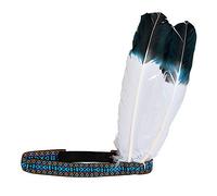 Widmann 01985 - Bandeau Femme Indien Plumes Multicolore