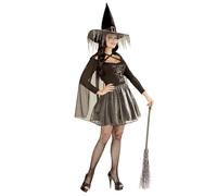widmann 02352 Costume GLIMMER WITCH ARGENTO M