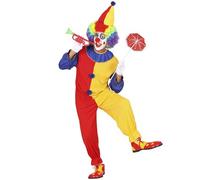 W WIDMANN MILANO Party Fashion - Costume Clown, Combinaison, Casper, Farceur, Cirque, Costumes de Carnaval