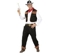 W WIDMANN MILANO Party Fashion - Costume de cow-boy, chemise avec gilet et pantalon, pour une soirée à thème Far West
