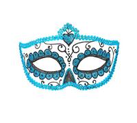 WIDMANN 03851 - Masque Dia De Los Muertos pour Femmes Adultes, décoré de Paillettes, Halloween, Carnaval, fêtes à thème, Taille Unique, Couleur Rouge