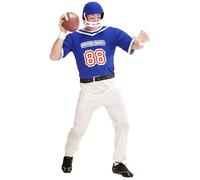 W WIDMANN MILANO Party Fashion - Costume de joueur de football américain, combinaison et casque, sportif, costumes de carnaval