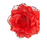 Barrette cheveux rose rouge pour femme - Accessoire pour cheveux - Dia de los muertos