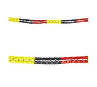 WIDMANN MILANO PARTY FASHION W, Guirlande festive 3m, couleurs du drapeau allemand, vendue par 2, diamètre 8 cm, idéale pour événements sportifs, anniversaires, qualité