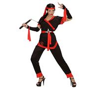W WIDMANN MILANO Party Fashion - Costume Fille Ninja, Samouraï, Guerrier, Costumes de Mardi Gras, Carnaval
