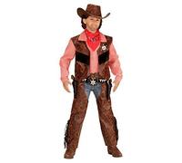 Widmann 05926déguisement De Cowboygilet, Chaps, Chapeau