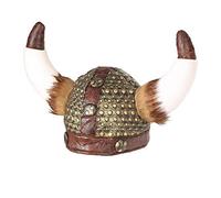 Widmann Milano Casque viking W 09169 – cornes et fourrure – Accessoire carnaval