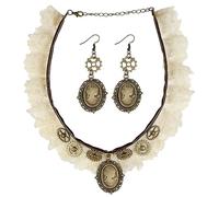 Widmann 09774 Collier en dentelle et boucles d'oreilles