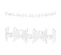 Widmann - 1 guirlande colombe blanche ignifugée 3 mètres