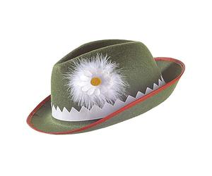 Widmann 1674T - Chapeau tyrolien avec edelweiss et plumes, costume traditionnel, chapeau, coiffure, accessoire, fête à thème, carnaval