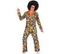widmann 18701 Costume THE 60s FASHION - colorful flowers S