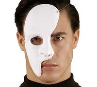 WIDMANN 23375 Demi Masque Phantom Blanc Taille Unique