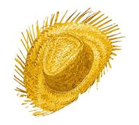WIDMANN 29584 - Chapeau Gringo en Paille, Adulte Unisexe, hawaïen, fêtes d'été, Carnaval, fêtes à thème, Taille Unique, Couleur Jaune