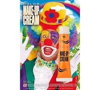 WIDMANN 4020A - Maquillage en Tube pour Enfant Unisexe, Animaux, Citrouilles, Hollandais, Fleurs, Perroquets, Carnaval, Halloween, 28 ML, Couleur Orange