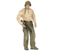 W WIDMANN MILANO T-shirt musclé homme – bodybuilder rembourré six-pack pour carnaval