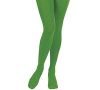 Widmann 4779X - Collants pour Femmes Adultes, Aliena, Ballerine, années 60, Hippie, Disco, Carnaval brésilien, Elfa, Saint-Patrick, 40 DEN, Taille XL, Couleur Vert