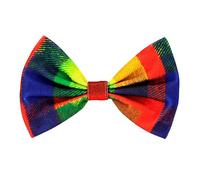 WIDMANN MILANO PARTY FASHION W 48639 - Nœud papillon à carreaux multicolores, accessoires, cirque, costume, accessoire, carnaval, fête à thème