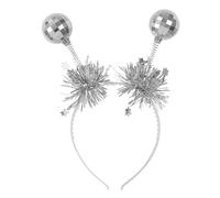 WIDMANN MILANO PARTY FASHION W, Serre-tête festif, boules disco mobiles, étoiles argentées, léger et confortable, polyvalent pour carnaval et soirées à thème, accessoire idéal