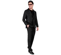 widmann 53654 Costume COMPLETO PARTY FASHION NERO SCINTILLANTE XL