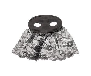 Widmann 64531 64531 Masque pour les yeux Carmen avec voile Accessoire de bal masqué, fête à thème, carnaval, femme, multicolore