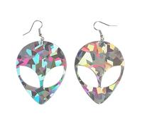 Boucles D'oreilles Extraterrestres De L'espace Multicolore