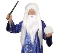 Widmann 74600 perruque Magicien avec barbe, One Size