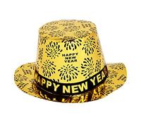 WIDMANN MILANO PARTY FASHION Generique - Chapeau Haut de Forme doré Happy New Year