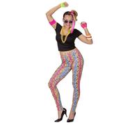 Widmann 80's Girl (T-Shirt, Leggings, Necklaces) (XS) Different Colors