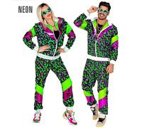 Widmann 80's Party Animal Shell Suit (Jacket, Pants) (XL) Different Colors
