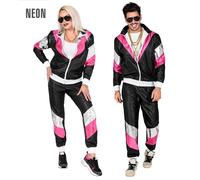 Widmann 80's Shining Leatherlook Shell Suit (Jacket, Pants) (M) Black