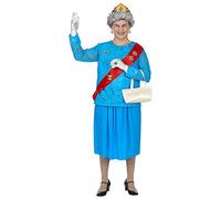 W WIDMANN MILANO Party Fashion - Costume The Queen, robe homme, famille royale, royal, déguisements de carnaval