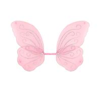 WIDMANN 86461 - Ailes de Papillon avec Paillettes, Femme Adulte, fée, Papillon, Enterrement de Vie de Jeune Fille, Nuit Rose, Carnaval, 85x50 Cm, Couleur Rose
