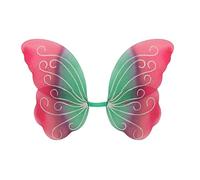 WIDMANN 86466 - Ailes de Papillon avec Paillettes, pour Filles, Carnaval, fêtes à thème, 85x50 cm, Couleur Azur-Violet-Rose