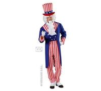 Widmann Costume Mr. America (USA) - Party Fashion - Sam - Déguisement de carnaval
