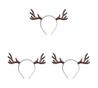 WIDMANN 9538d beflocktes bois de renne, One Size,Multicolore,Taille unique (Lot de 3)
