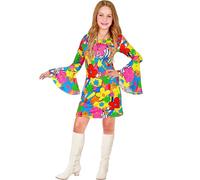 widmann 97397 Costume THE 60s FASHION - flower power” vestito 140 cm / 8-10 Years
