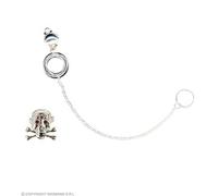 Widmann - AC0161 - Set bijoux punk ( bague tete de mort+ chaine nez/oreille)
