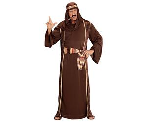 Widmann Arab Sheik (Robe - Long Vest - Belt - Head Scarf) (XL) Brown