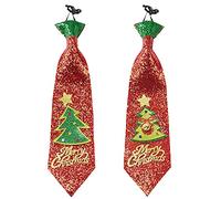 Widmann Arbre de Noël Paillettes Cravate 2 couleurs ass pour déguisement accessoire