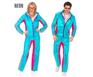 Widmann Azure Metallic Electronic Dance Music Party Fashion Tracksuit (Jacket, P