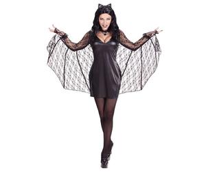Widmann Bat (Tutu Dress With Wings, Ears) (158 cm / 11-13 Years) Purple / Lila