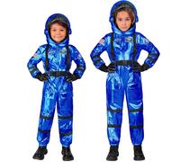 Widmann Blue Astronaut (Jumpsuit, Helmet) (116 cm / 4-5 Years) Blue
