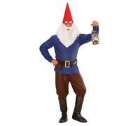 Widmann Blue Gnome (Coat, Pants, Belt With Purse, Boot Covers, Hat With Ears, Ey