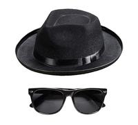 WIDMANN "BLUES MAN" (hat, glasses) - | Avec chapeau et lunettes, pour un look de rock star, pop star, agent secret ou gangster