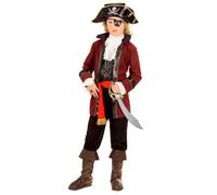 Widmann Booty Island Pirate (Coat, Vest With Jabot, Pants With Boot Covers, Belt