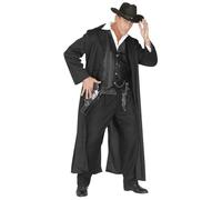 W WIDMANN MILANO Costume chasseur de primes Bounty Killer – cow-boy Far West – Homme Noir