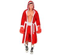 W WIDMANN MILANO Party Fashion - Costume de boxeur, cape à capuche avec ceinture, short, sportif, carnaval
