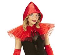 Widmann - Cape du Petit Chaperon Rouge avec capuche, rouge, Contes de fées, Costumes de carnaval, Carnaval