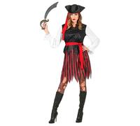 Widmann Caribbean Pirate (Shirt With Vest, Skirt, Belt, Headband, Hat) (XXL) Dif